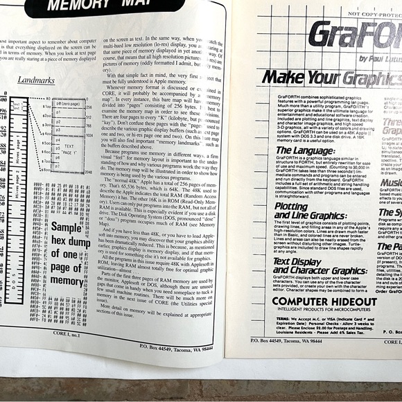 Core Spring 1983 Volume 1 Number 1 Premier Issue. Computers. Vintage. New. - Picture 9 of 11